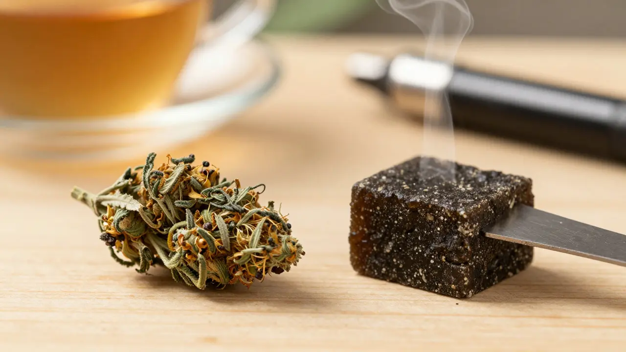 Ist Hash hoch besser als Bud hoch? Ein klarer Vergleich von CBD-Hash und CBD-Blüten