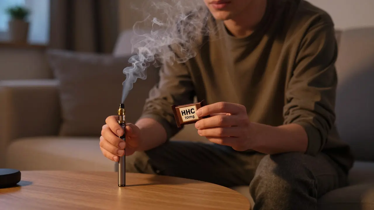 Werden Edibles höher als Vapes mit HHC?