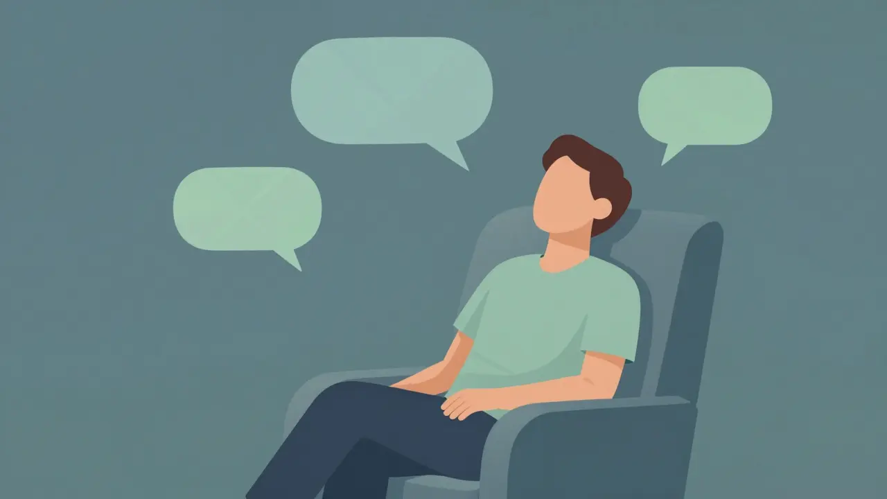 Abstrakte Illustration von Entspannung und mentaler Klarheit