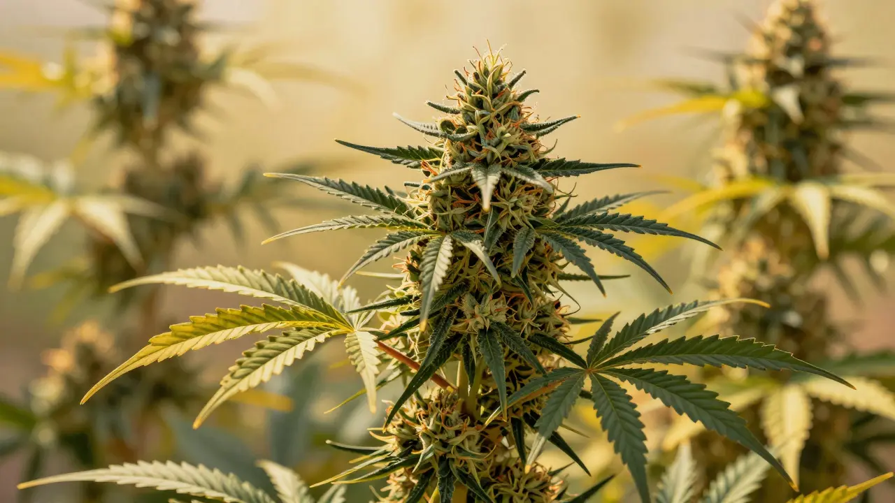 Durban Poison Pflanze im Sonnenlicht Südafrikas
